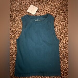 Brand- pink rose Size- S Color- teal Style- tank top